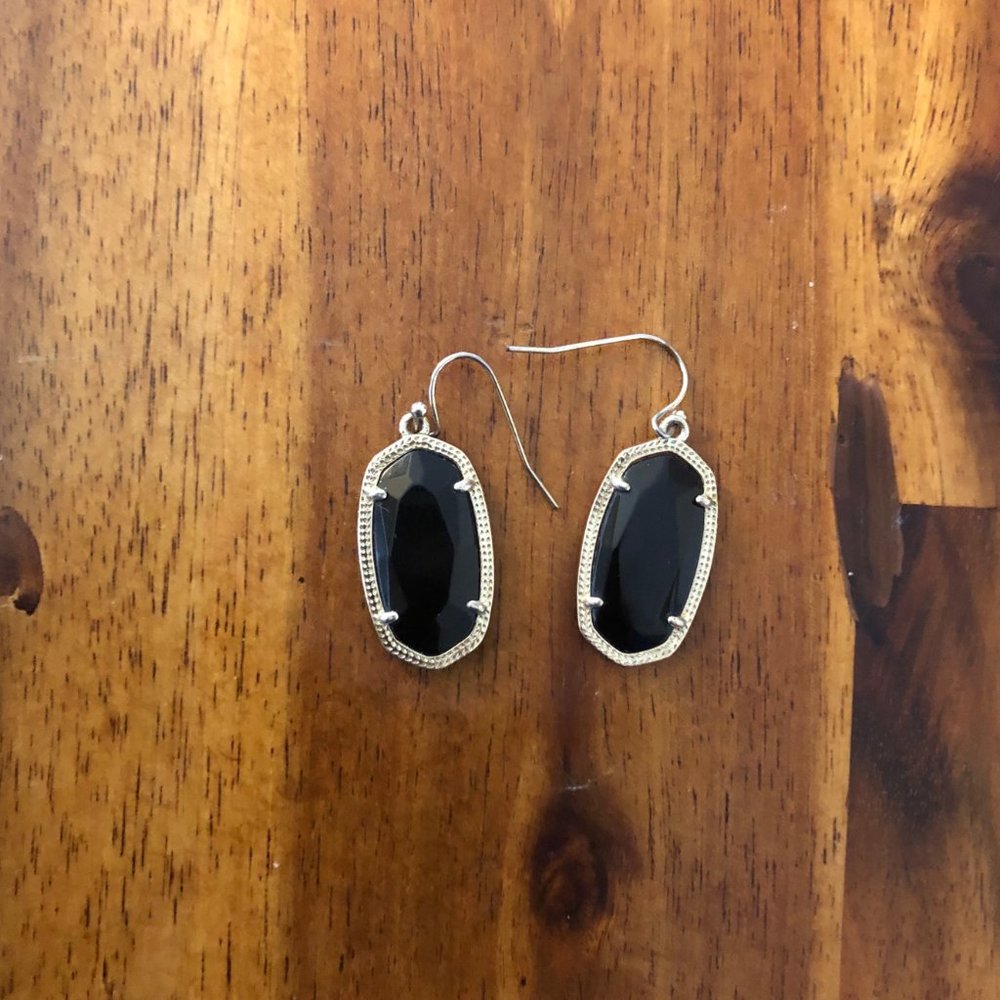 Kendra Scott Black "Dani" Earrings